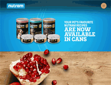 Tablet Screenshot of nutram.com